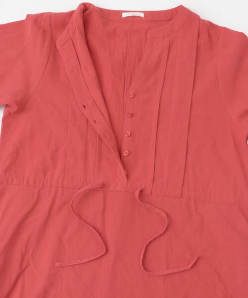「ITEMS URBANRESEARCH」 半袖ワンピース FREE レッド レディース_画像8