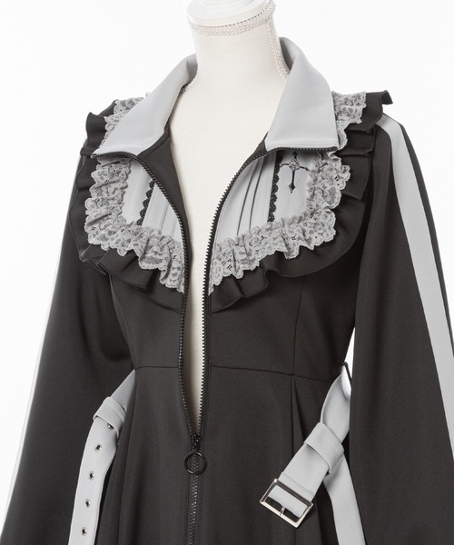 「DearMyLove」 長袖ワンピース MEDIUM レッド系その他 レディース_画像3
