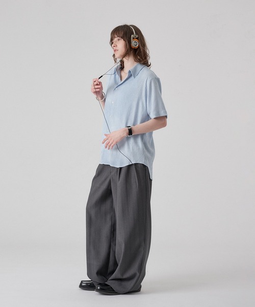 「ONCILY」 半袖シャツ MEDIUM ブルー メンズ_画像2