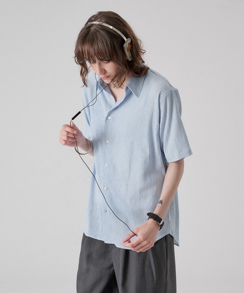 「ONCILY」 半袖シャツ MEDIUM ブルー メンズ_画像6