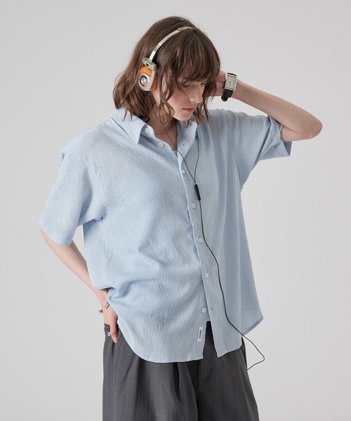 「ONCILY」 半袖シャツ MEDIUM ブルー メンズ_画像8
