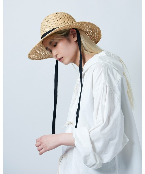 「La Maison de Lyllis」 ストローハット 57cm ナチュラル レディース