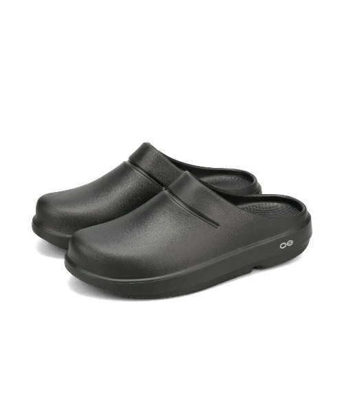 美品 ウーフォス oofos 厚底 eu39 25センチ 黒 OOFOS（ウーフォス） サンダル OOFOS OOcloog / ウーフォス