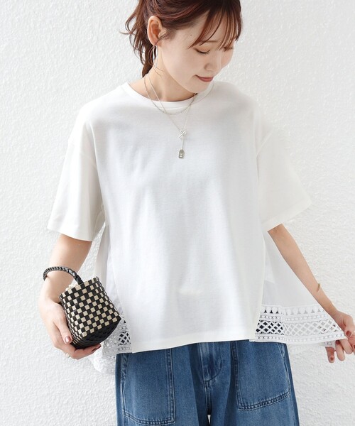 トップス Ss SHIPS（シップス） tシャツ 半袖 「手洗い可能」DEPEND ポンチ トリム