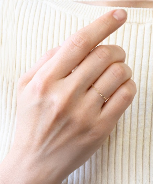 sowi 指輪 リング K10 シンプルチェーンコレクション チェーンリング