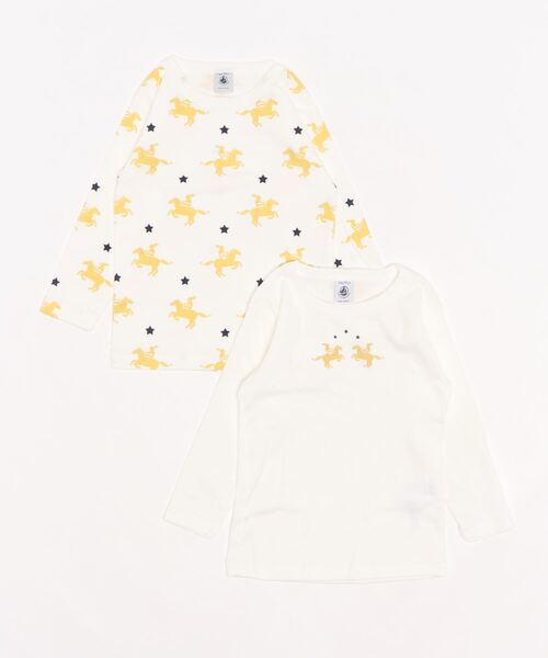 プリント長袖Tシャツ2枚組02