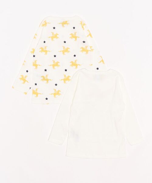 プリント長袖Tシャツ2枚組01