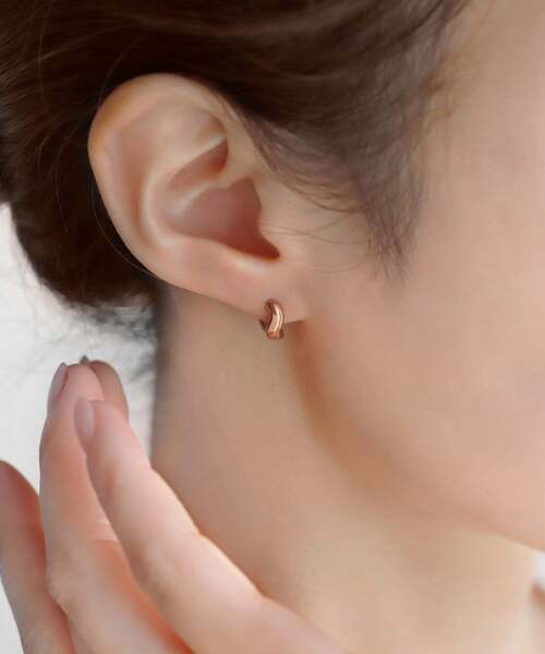 ANEMONE（アネモネ） フープ ピアス ウェーブミニフープピアス