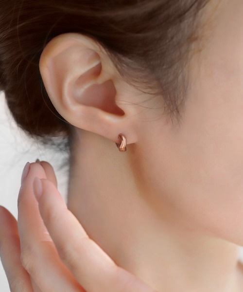 ANEMONE（アネモネ） ピアス ウェーブミニフープピアス レディース