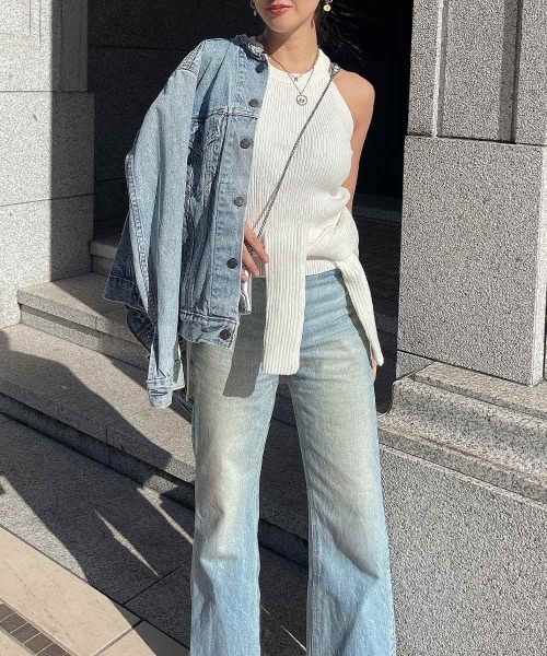 esutoreja ニットトップス esutoreja ニット セーター フラワーニットトップス レディース