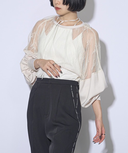 ブラウス シャツ 2WAYボレロ レディース Ezick ブラウス シャツ Dress up 2way ボレロブラウス