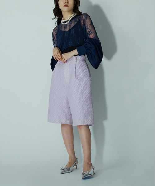 ブラウス シャツ 2WAYボレロ レディース Ezick ブラウス シャツ Dress up 2way ボレロブラウス
