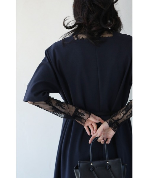 【新品未使用品】SUAVITE スアヴィテ ロングワンピース　ブラック　38 Aletta vita ワンピース 綿ボイル刺繍ロングワンピース