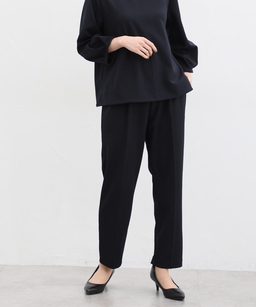 Honeys スラックス パンツ しわになりにくいストレッチ