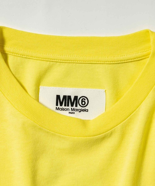 【関税込み】MM6 Maison Margiela イエロー クロップド Tシャツ MM6 tシャツ Maison Margiela(エムエムシックス メゾン