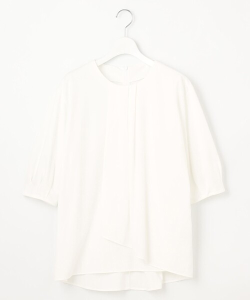 tシャツ 「洗える」ハイツイストポンチアシンメトリー カットソー レディース 自由区 tシャツ 「洗える」ハイツイストポンチアシンメトリー