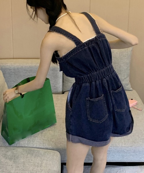 ミニラサロペット miniministore サロペット オーバーオール デニムサロペット