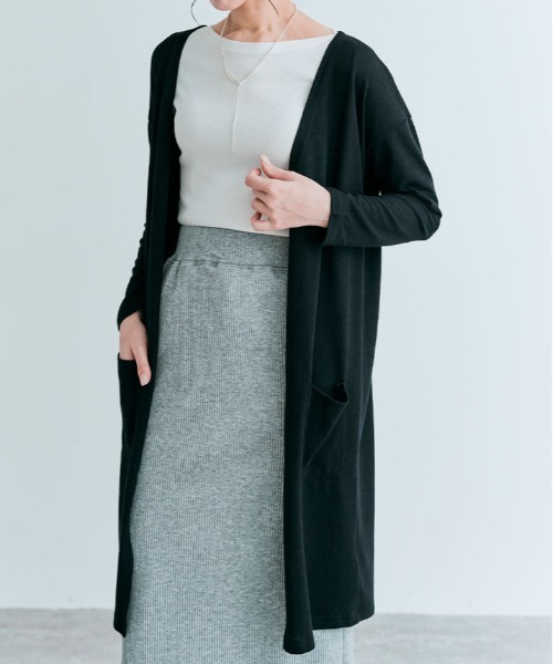 カーディガン 薄手 ニットソー ロング レディース : ZOZOTOWN Yahoo!店