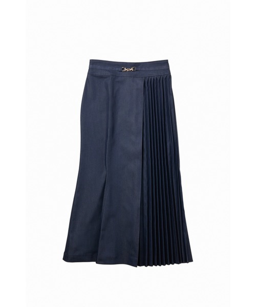 スカート Herlipto Pleated Denim-Effect Bit Skirt herlipto♡Pleated Denim-Effect Bit Skirt - メルカリ