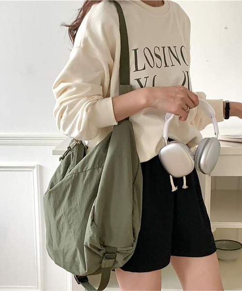 cream creme ショルダーバッグ バッグ ナイロンビッグクロスバッグ