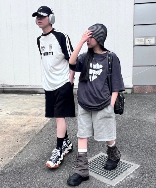 スウェットパンツ ジャージ ワイドスウェットハーフパンツ レディース