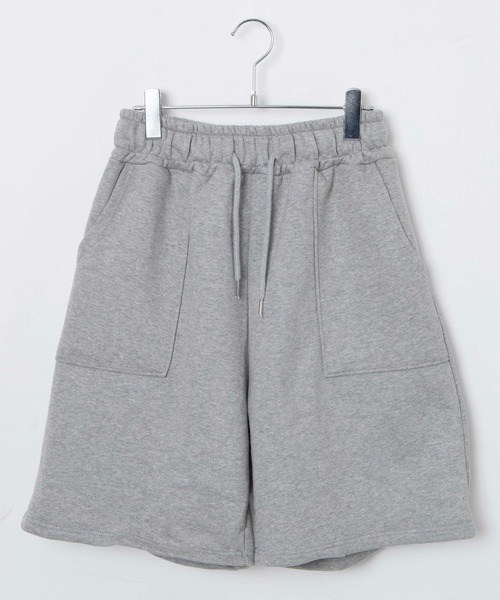 スウェットパンツ ジャージ ワイドスウェットハーフパンツ レディース