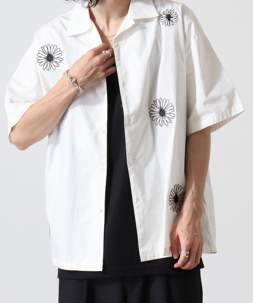 値下げ★新品未使用★ Allege(アレッジ)刺繍開襟シャツ 値下げ☆新品未使用☆ Allege(アレッジ)刺繍開襟シャツ メンズ