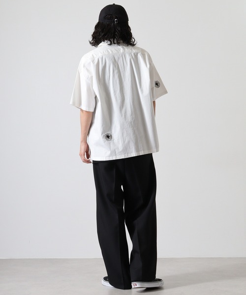 ATELANE シャツ アソート刺繍開襟S/Sシャツ メンズ レディース