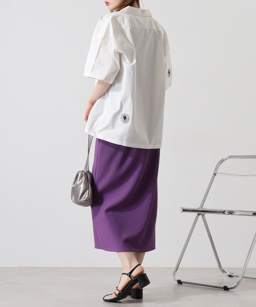 【刺繍と袖のデザインがお洒落を演出♪】エルメス★Tシャツ ATELANE シャツ アソート刺繍開襟S/Sシャツ メンズ レディース