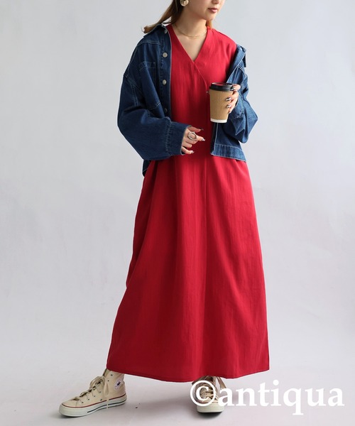 antiqua ワンピース Vネックワンピース : ZOZOTOWN Yahoo!店
