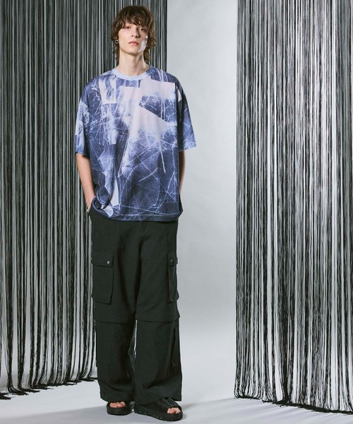23ss メゾンスペシャル アブストラクトフロープライムオーバー クルーTシャツ MAISON SPECIAL（メゾンスペシャル）の「《ユニセックスアイテム