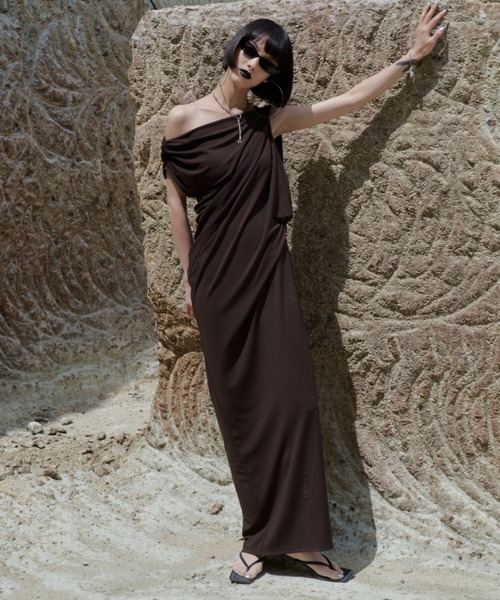 FLOW DRAPE DRESS/ジョゼムーン JOSE MOON（ジョゼムーン） ワンピース FLOW DRAPE DRESS/フロー