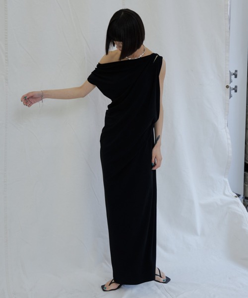 【本日削除】FLOW DRAPE DRESS/ジョゼムーン JOSE MOON（ジョゼムーン） ワンピース FLOW DRAPE DRESS/フロー