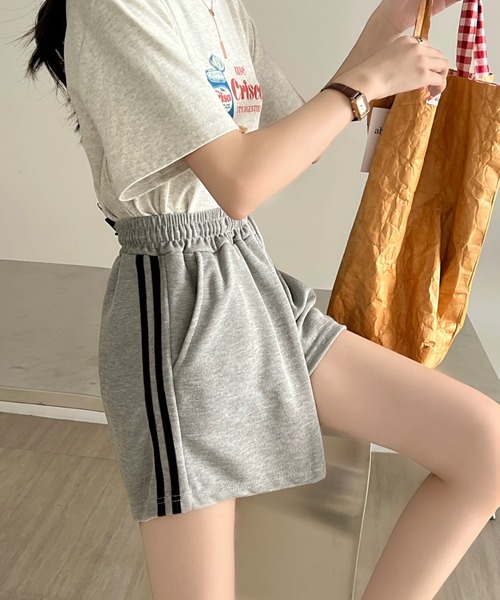 SHEENA（シーナ） スウェットパンツ ジャージ サイドラインショート
