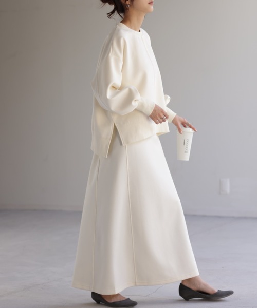 HUG.U（ハグユー） スカート 「セットアップ可」Aラインスウェット