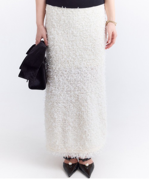 eimy istoire チュールスカート チュールスカートコンビパンツ(S IVORY): BOTTOM
