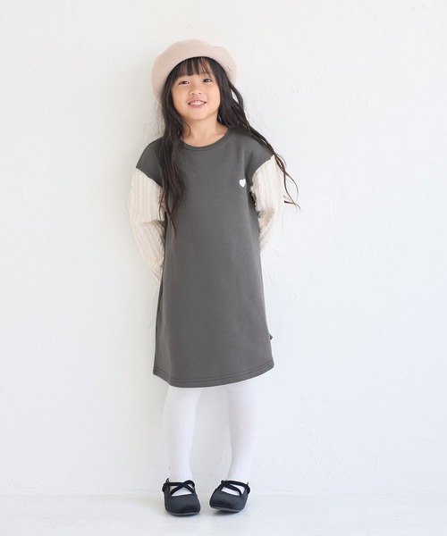 ROPE' PICNIC（ロペ ピクニック） ワンピース 「KIDS」袖ケーブル裏
