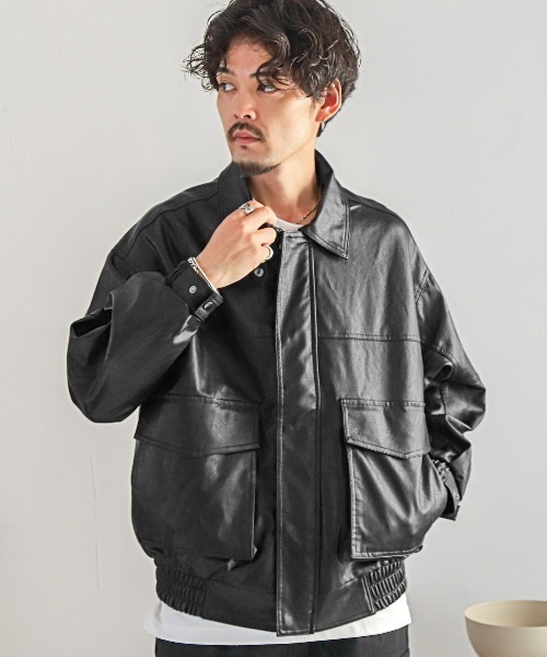 vintage leather blouson type A2 L 短丈 本革 vintage leather blouson type A2 L 短丈 本革