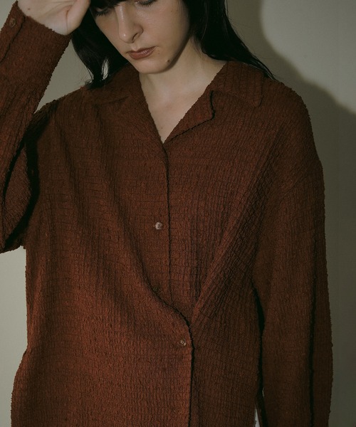 MANOF シャツ MANOF(マノフ)｜TIE OVER SHIRTS/WHITE の通販｜ELLESHOP・(エル