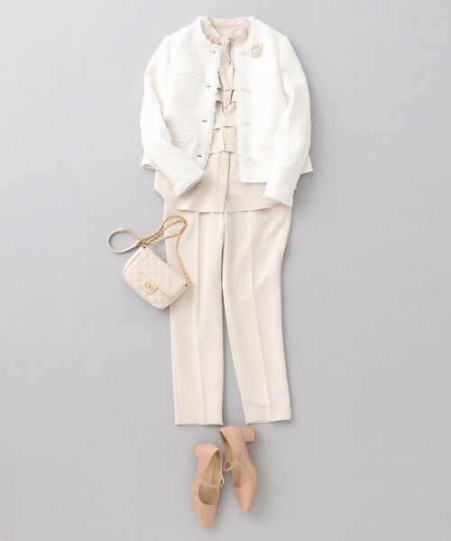 新品タグ付❤️cadune レーシーフリルブラウス ホワイト CADUNE（カデュネ）の「フリル衿ブラウス（シャツ/ブラウス）」 - WEAR