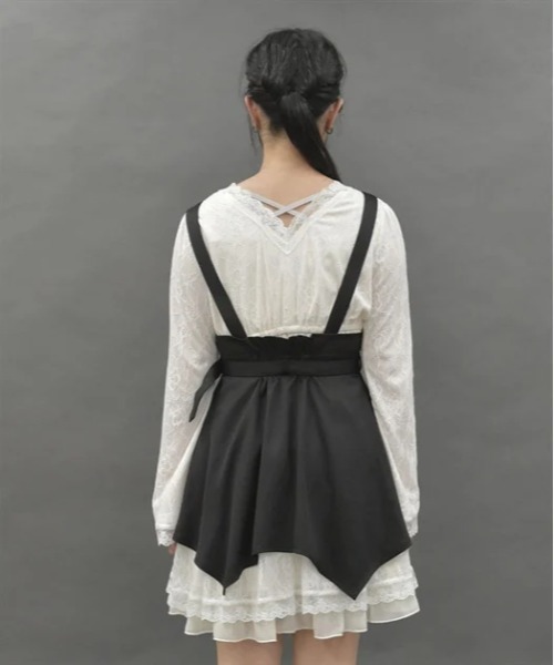 axes femme POETIQUE　サイドレースアップワンピ サイドレースアップワンピ | レディース服・レディース