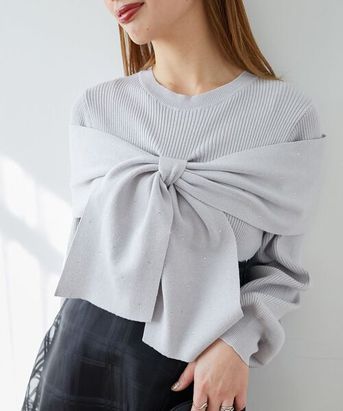 MAJESTIC LEGON（マジェスティックレゴン） ニット セーター リボン