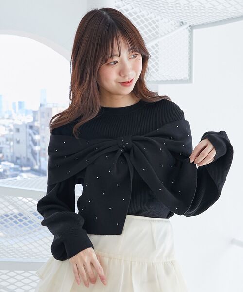 MAJESTIC LEGON（マジェスティックレゴン） ニット セーター リボン