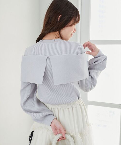 MAJESTIC LEGON（マジェスティックレゴン） ニット セーター リボン