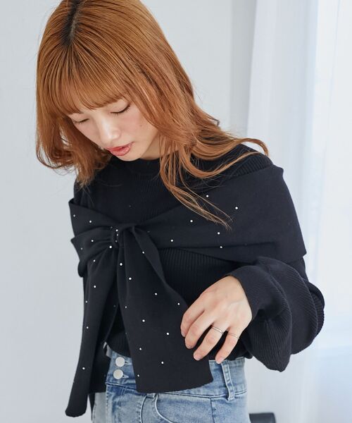 MAJESTIC LEGON（マジェスティックレゴン） ニット セーター リボン