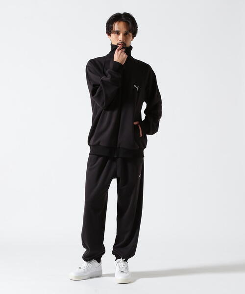 PUMA   プーマ　T7ジャージパンツ　Mサイズ 　黒白 PUMA プーマ ジャージ ユニセックス T7 トラックジャケット JP