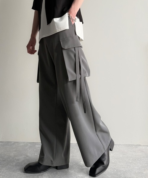 Classical Origin カーゴパンツ ビッグポケット付きパラシュートワイド
