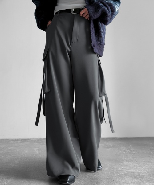 Classical Origin カーゴパンツ ビッグポケット付きパラシュートワイド