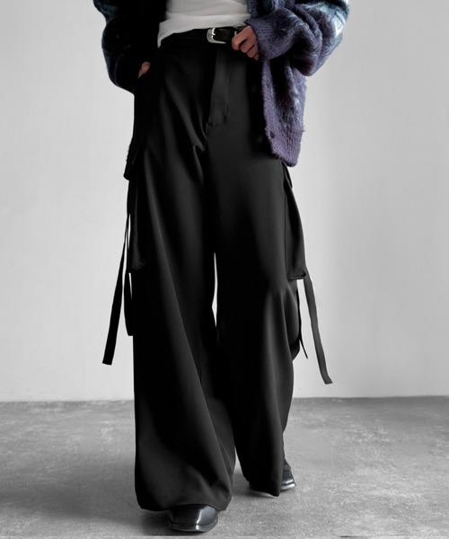 Classical Origin カーゴパンツ ビッグポケット付きパラシュートワイド