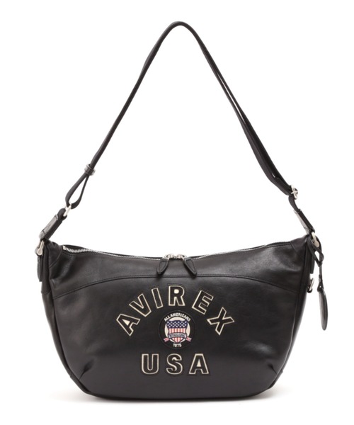 AVIREX ショルダーバッグ VARSITY LEATHER HOBO BAG / レザー